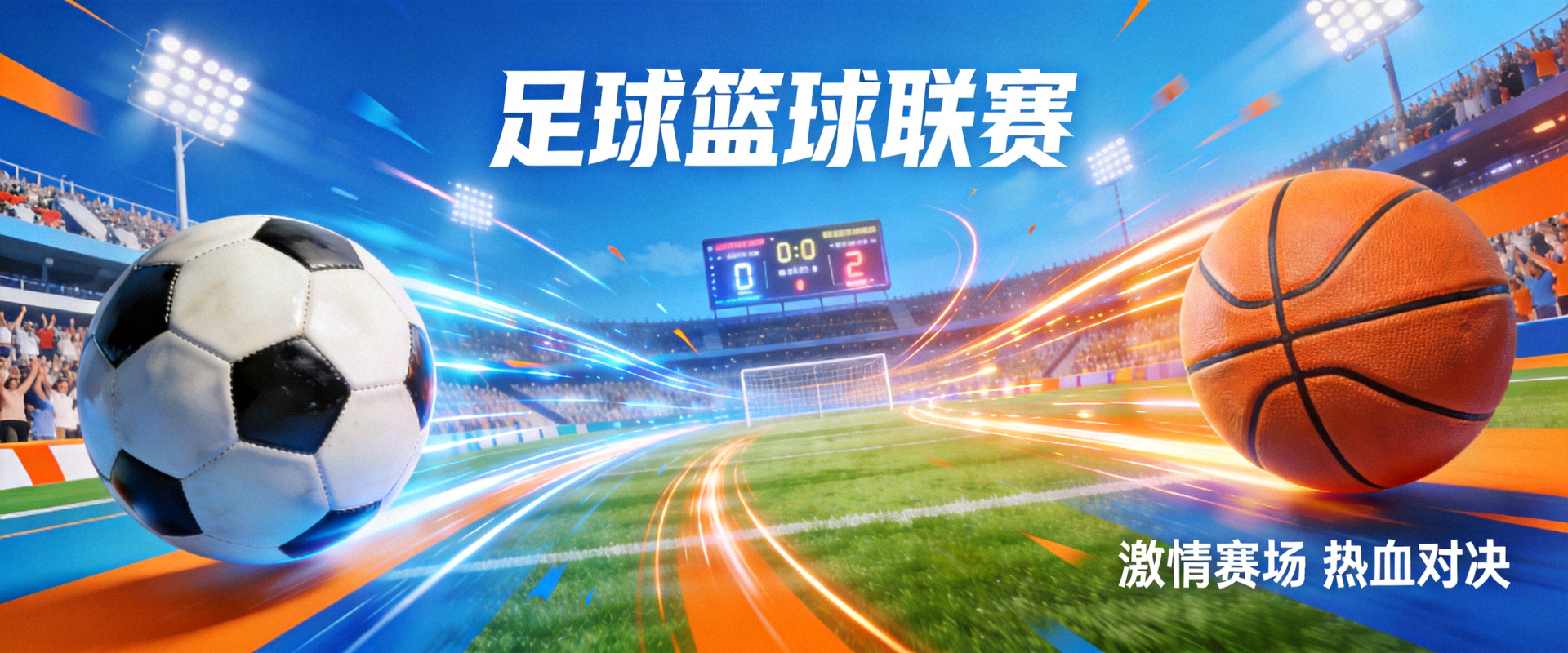 足球篮球赛事背景图